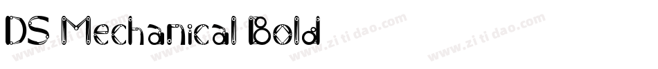 DS Mechanical Bold字体转换